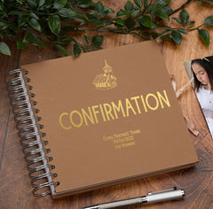 Personalised Confirmation Multiple Colour Scrapbook, Guest Book or Photo Album Gift