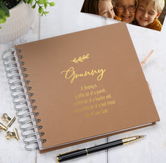 Personalised Granny Multiple Colours Scrapbook or Photo Album Gift With Sentiment