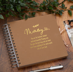 Personalised Mummy Multiple Colour Scrapbook or Photo Album Gift With Sentiment
