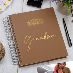 Large Grandma Self Adhesive Photo Album, Multiple Colours, 19cm x 23cm or 22cm x 27cm Photo Album ukgiftstoreonline