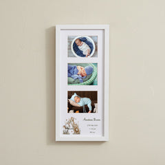 Personalised New Baby Photo Frame With Birth Details Safari Animals Design Photo Frame ukgiftstoreonline