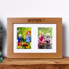 Brother Photo Picture Frame Double 6x4 Inch
