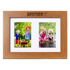 Brother Photo Picture Frame Double 6x4 Inch