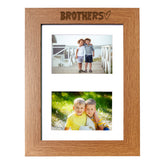 Brothers Photo Picture Frame Double 6x4 Inch Landscape