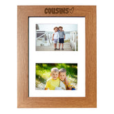 Cousins Photo Picture Frame Double 6x4 Inch Landscape