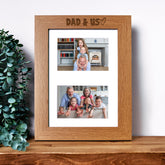 Dad and Us Photo Picture Frame Double 6x4 Inch Landscape