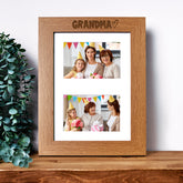 Grandma Photo Picture Frame Double 6x4 Inch Landscape