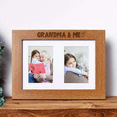Grandma and Me Photo Picture Frame Double 6x4 Inch