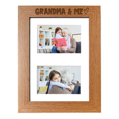 Grandma and Me Photo Picture Frame Double 6x4 Inch Landscape