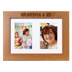 Grandma and Us Photo Picture Frame Double 6x4 Inch
