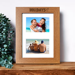 Holidays Photo Picture Frame Double 6x4 Inch Landscape