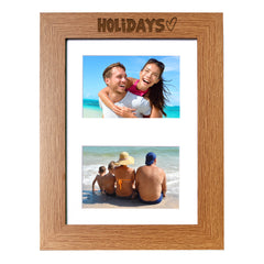 Holidays Photo Picture Frame Double 6x4 Inch Landscape