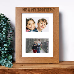 Me and My Brother Photo Picture Frame Double 6x4 Inch Landscape