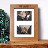Mr and Mr Gay Wedding Photo Picture Frame Double 6x4 Inch Landscape