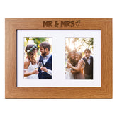 Mr and Mrs Wedding Photo Picture Frame Double 6x4 Inch