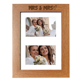 Mrs and Mrs Gay Wedding Photo Picture Frame Double 6x4 Inch Landscape