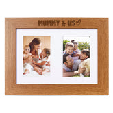 Mummy and Us Photo Picture Frame Double 6x4 Inch