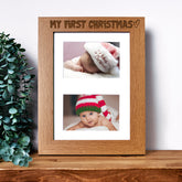 My First Christmas Photo Picture Frame Double 6x4 Inch Landscape