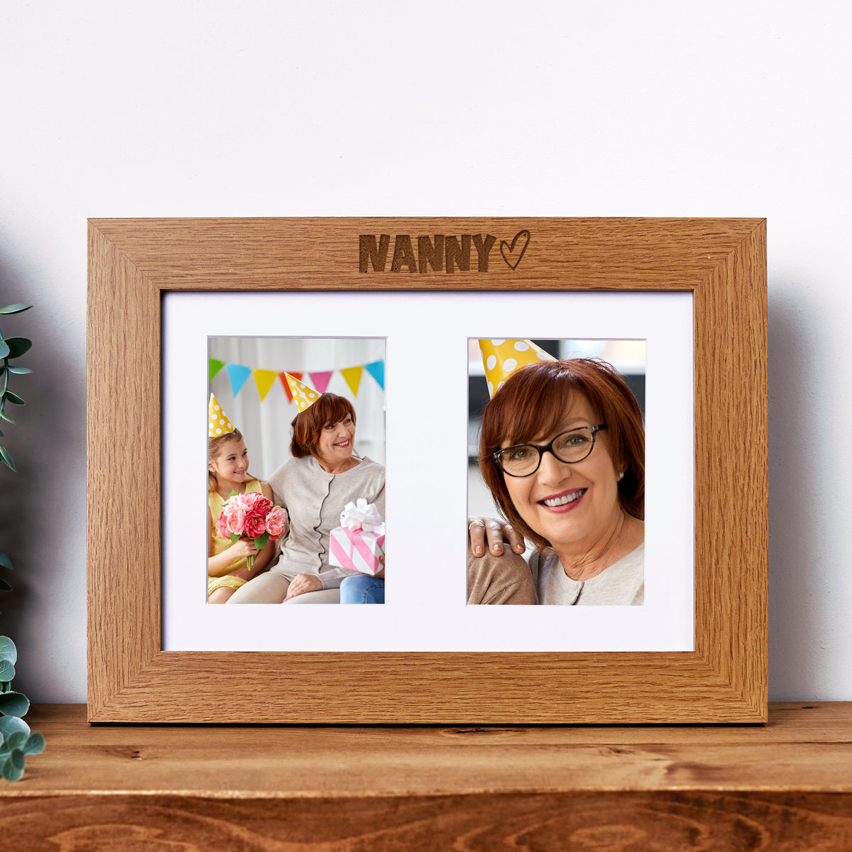 Nanny Photo Picture Frame Double 6x4 Inch