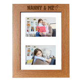 Nanny and Me Photo Picture Frame Double 6x4 Inch Landscape