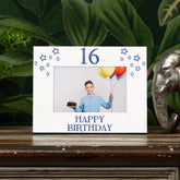 16th Birthday Photo Frame Gift For Him With Star Design