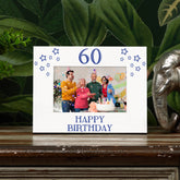 60th Birthday Photo Frame Gift For Him With Star Design