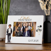 Personalised Boy Prom Night White Wooden Photo Frame Prom Party Year6 End Of Year Celebration Photo Frame ukgiftstoreonline Landscape