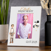 Personalised Boy Prom Night White Wooden Photo Frame Prom Party Year6 End Of Year Celebration Photo Frame ukgiftstoreonline Portrait