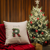 Personalised Cute Christmas Jumper Lettering Cushion Gift