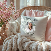 Custom Goodbyes Photo Memorial Cushion Personalised Sympathy Gift Remembrance Pillow Condolence Gifts Personalised Cushion Gifts ukgiftstoreonline