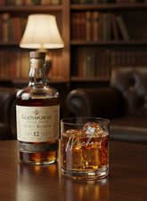 Engraved Personalised Any Name Script Font Whiskey Glass