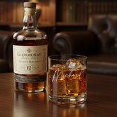 Engraved Personalised Any Name Script Font Whiskey Glass