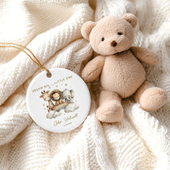 Personalised Dream Big Little One Bauble New Baby Gift Nursery Ornament Keepsake