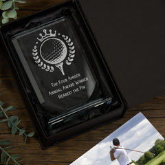 Personalised 15cm Golf Award Trophy Any Engraving or Occasion Shield Design
