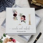 Personalised Initials Wedding Photo Album Gift for Couple 6x4" Gift Boxed wedding photo album ukgiftstoreonline