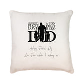 Personalised Daughter and Son To Dad Filled Cushion Pillow Gift
