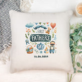 Personalised First Father's Day Filled Cushion Pillow Gift Personalised Cushion Gifts ukgiftstoreonline