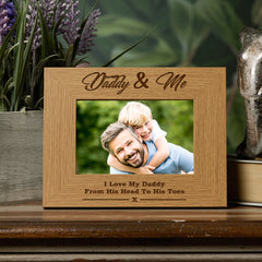 Daddy and Me Wooden Photo Frame Gift