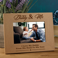 Daddy and Me Wooden Photo Frame Gift