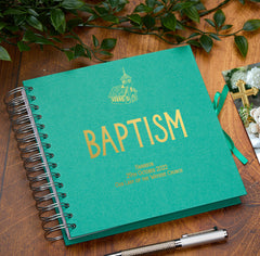 Personalised Baptism Multiple Colour Scrapbook, Guest Book or Photo Album Gift