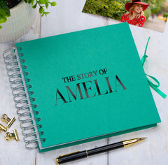 Personalised The Story Of Memories Love Themed Multiple Colour Scrapbook Photo Album