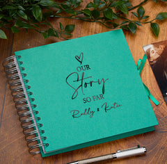 Personalised Our Story So Far Love Themed Multiple Colour Scrapbook Photo album