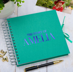 Personalised The Story Of Memories Love Themed Multiple Colour Scrapbook Photo Album