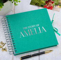 Personalised The Story Of Memories Love Themed Multiple Colour Scrapbook Photo Album