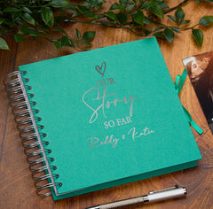Personalised Our Story So Far Love Themed Multiple Colour Scrapbook Photo album