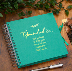 Personalised Grandad Multiple Colours Scrapbook or Photo Album Gift With Sentiment