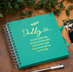 Personalised Daddy Multiple Colour Scrapbook or Photo Album Gift With Sentiment