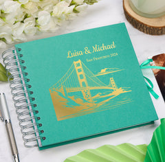 Personalised San Francisco Keepsake Multiple Colour Scrapbook Photo Album Foil Print