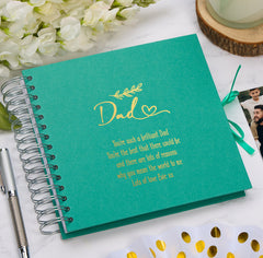 Personalised Dad Multiple Colours Scrapbook or Photo Album Gift With Sentiment