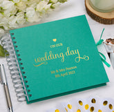 Personalised Our Wedding Day Multiple Colours Guest Book Scrapbook or Photo Album Gift